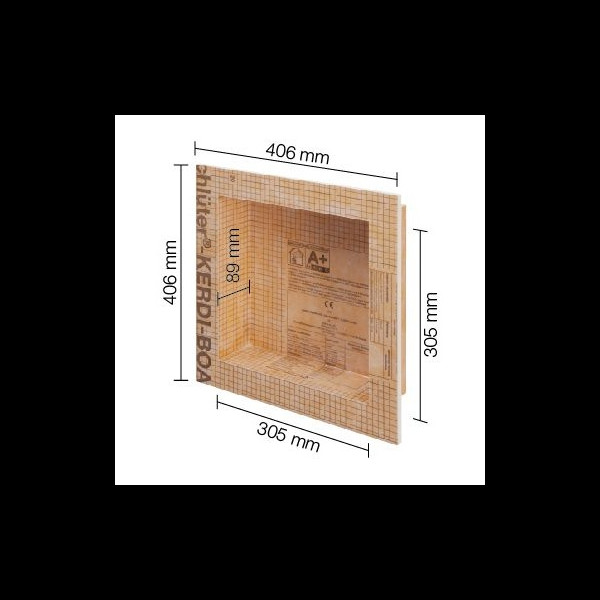 Niche murale Schlüter KERDI‑BOARD‑N 305×305 mm