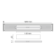 Caniveau filant Schlüter KERDI‑LINE‑VARIO‑WAVE 120 cm – Inox brossé V4A – Recoupable