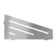 Tablette d’angle quadrangulaire Schlüter SHELF‑E‑S3 WAVE 154x295 mm – Inox brossé – Sans perçage