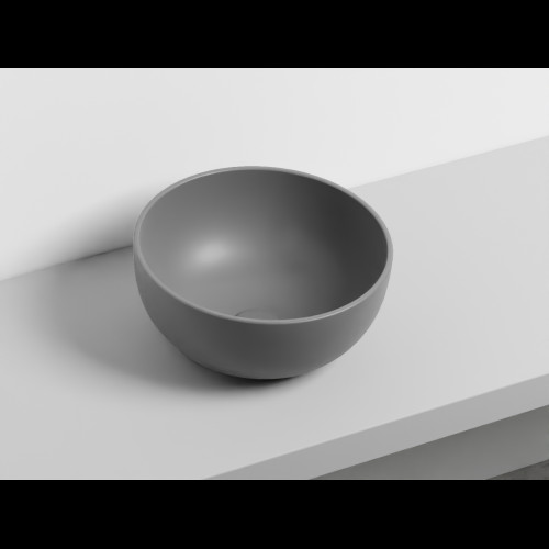 SHUI Vasque à poser sans trop-plein Cemento ø40 x 18 h