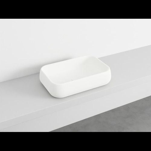 SHUI Lavabo Rectangulaire à poser sans trop-plein Talco 60X40X15h