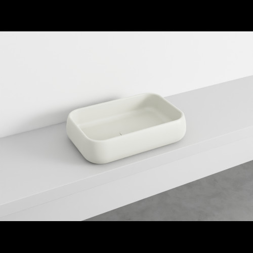 SHUI Lavabo Rectangulaire à poser sans trop-plein Pomice 60X40X15h