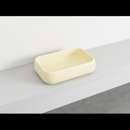 SHUI Lavabo Rectangulaire à poser sans trop-plein Lino 60X40X15h